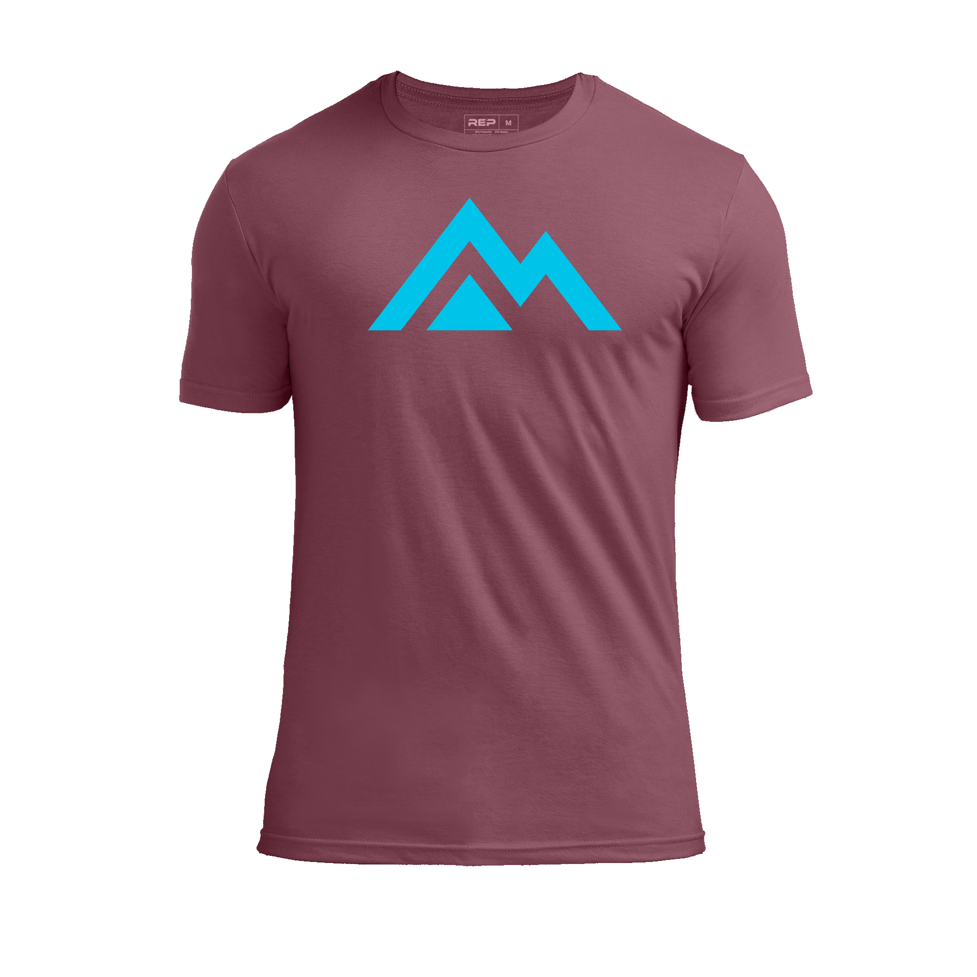 Icon Tri-Blend Crew T-Shirt - Heather Maroon/Blue / X-Small